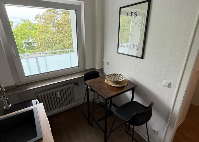 Messe Essen, Modernes Mit Kueche, Balkon & Self-check-in Lejlighed